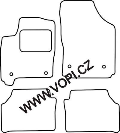 Autokoberce Opel Meriva 2004 - 04/2010 Autofit (3442)